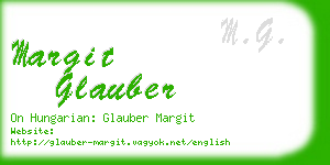 margit glauber business card